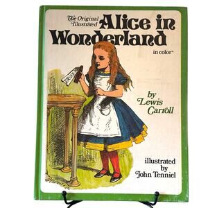 Vintage 1978 Illustrated Alice in Wonderland by Lewis Carroll, Hardcover